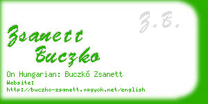 zsanett buczko business card