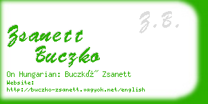 zsanett buczko business card